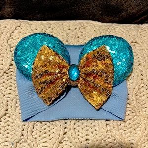 Minnie Mouse Cinderella baby headwrap